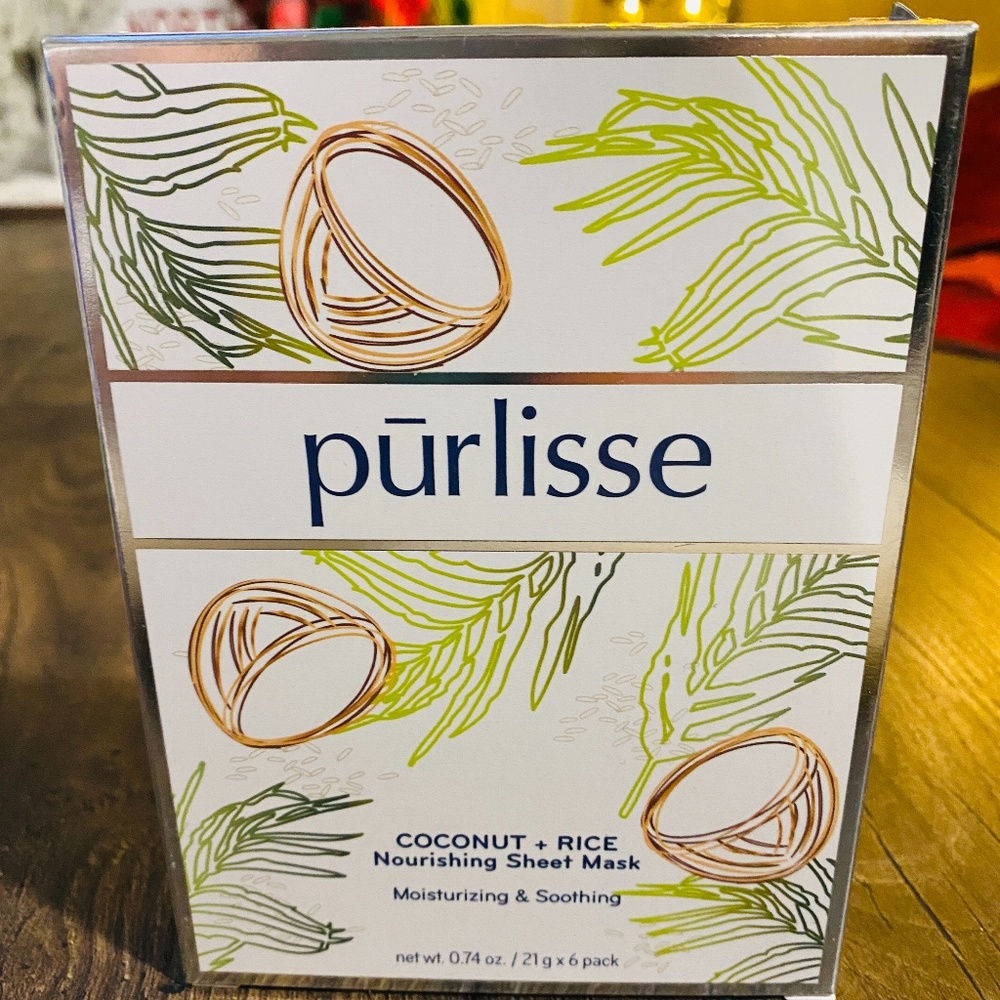 purlisse coconut rice sheet mask